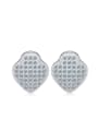 thumb Geometric Micro Pave Zircons Stud Earrings 0