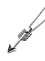 thumb Exquisite Arrow Shaped Stainless Steel Pendant 1