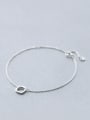 thumb S925 Silver Sweet Simplicity Square Bracelet 0