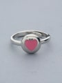 thumb Personalized Enamel Heart 925 Silver Opening Ring 0