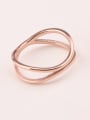 thumb Double Bending lines Temperament Ring 0