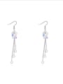 thumb Fashion White Cubic austrian Crystals Alloy Earrings 0