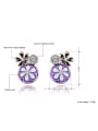 thumb Elegant Platinum Plated Polymer Clay Flower Shaped Two Pieces Jewelry Set 2