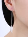 thumb Simple Hollow Little Wings Line Earrings 1