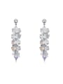 thumb Fashion Shiny austrian Crystals Drop Earrings 0