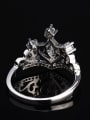 thumb Exquisite White AAA Zirconias Crown Copper Ring 4