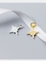 thumb 925 Sterling Silver With Gold Plated Simplistic Star Charms 2