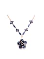 thumb Rose Gold Plated Flower Necklace 0