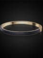 thumb Trendy Double Color Artificial Leather Bangle 2