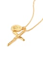 thumb Stainless Steel With Gold Plated Vintage Cross Necklaces 3