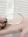 thumb Simple 999 Silver Opening Bangle 3