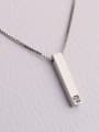 thumb 925 Sterling Silver With Cubic Zirconia  Simplistic Geometric Necklaces 3
