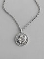 thumb 925 Sterling Silver With Antique Silver Plated Vintage Portrait Coin Double Sided Tag  Necklaces 0