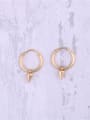 thumb Titanium With Gold Plated Personality Geometric Stud Earrings 0