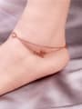 thumb Korean Style Double Chain Creative Anklet 1