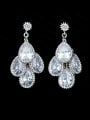 thumb Water Drop Shaped Cluster earring 0