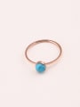 thumb Small Turquoise Simple Style Ring 0