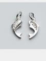 thumb 925 Sterling Silver With Silver Plated  Cubic Zirconia dolphins Charms 1