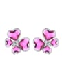 thumb Fashion Heart austrian Crystals Alloy Stud Earrings 1