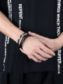 thumb Multi-band Titanium Artificial Leather Bracelet 1