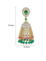 thumb Copper With Gold Plated Ethnic Color Wind Chimes Chandelier Earrings 3
