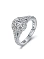 thumb AAA Shining Zircons Noble White Gold Plated Ring 0