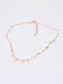 thumb Titanium With Gold Plated Simplistic Smooth Round Necklaces 4