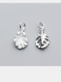 thumb 925 Sterling Silver With Antique Silver Plated Personality Leaf Charms 1