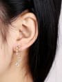 thumb 925 Jewelry Silver  Anti-allergic Tassel drop earring 1