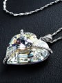 thumb Fashion Elegant Heart shaped austrian Crystal Necklace 2