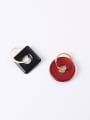thumb Titanium With Gold Plated Simplistic Geometric Clip On Earrings 2