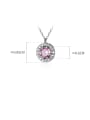 thumb 925 Sterling Silver With  Cubic Zirconia Simplistic Round Necklaces 3