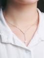 thumb Simple Heart-shaped Zircon Necklace 1