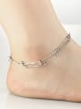 thumb Simple Three Chain Little Beads Anklet 1