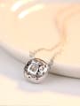 thumb Sterling Silver AAA zircon bling bling Necklace 2