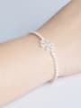 thumb Fashion Shiny Zirconias Snowflake Copper Bracelet 1