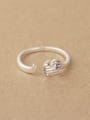 thumb Simple Striated Little Elephant Opening Midi Ring 0