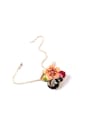thumb Personality Exaggeration Flower Enamel Necklace 0
