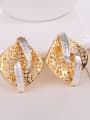 thumb Alloy Imitation-gold Plated Fashion Hollow Square Two Pieces Jewelry Set 2