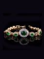 thumb AAA Zircons Western Gold Plated Western Style Copper Bracelet 0