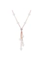 thumb Fashion Imitation Pearls-accented Alloy Necklace 0