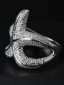 thumb Personalized Exaggerated Starfish Silver Plated Alloy Ring 3