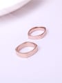 thumb Square Rose Gold Plated Lover Ring 2