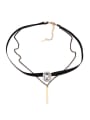 thumb Fashion Double Chain austrian Crystal Alloy Necklace 1