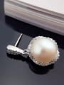 thumb Fashion Round Freshwater Pearl stud Earring 1