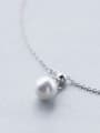thumb Adjustable All-match Artificial Pearl S925 Silver Foot Jewelry 2