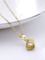 thumb Exquisite 18K Gold Plated Geometric Shaped Necklace 1
