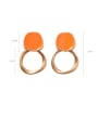 thumb Alloy With Imitation Gold Plated Simplistic Geometric Stud Earrings 1