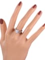 thumb Platinum Plated AAA Zircons Wedding Ring 1