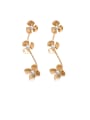 thumb Alloy With Imitation Gold Plated Fashion Flower Drop Earrings 0